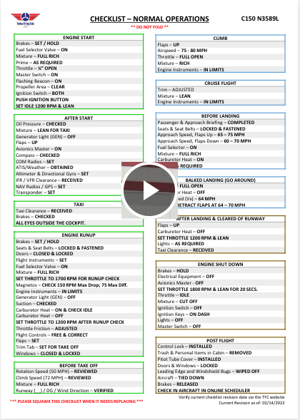 checklist upload frame